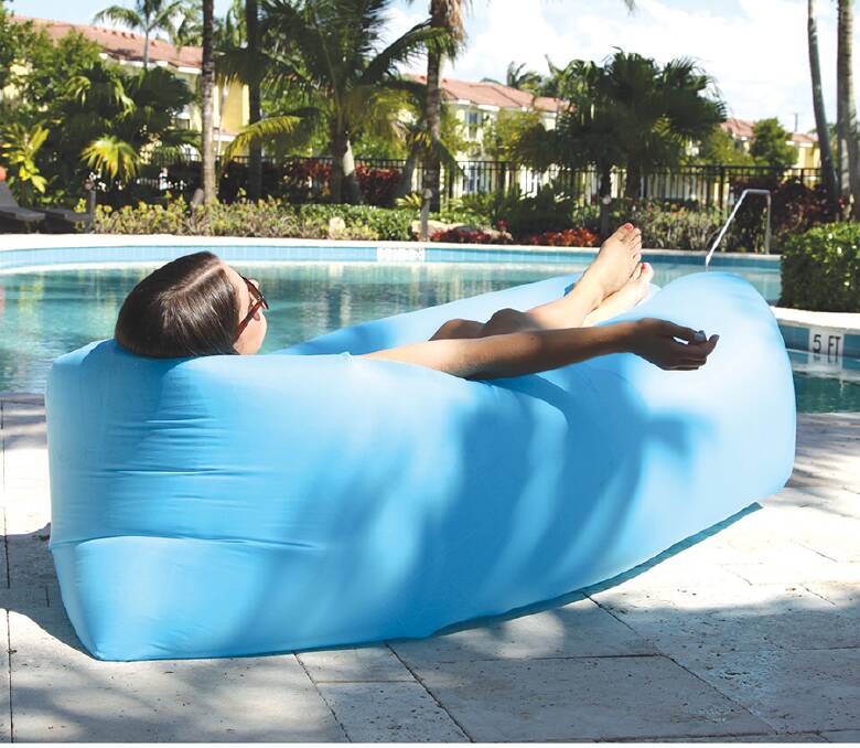 Drowning hazard: Inflatable air loungers have become increasingly popular this summer but people are being warned against using them in water.