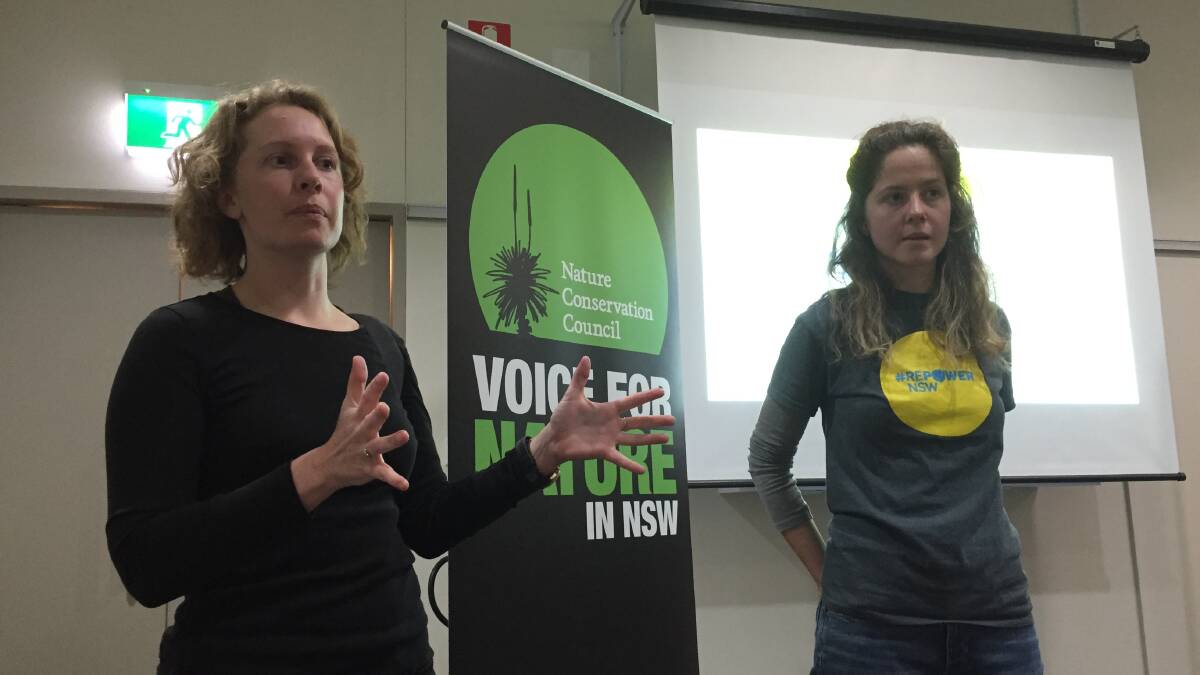 HUGE IMPACT: Nature Conservation Council campaigns director Daisy Barham spoke to a large crowd ABOUT the impending effects of climate change in Goulburn last week. 