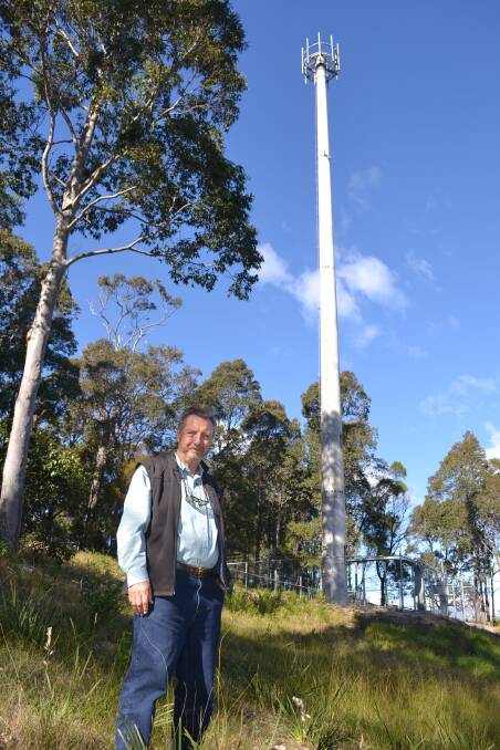 South Narooma resident Dr Philip Creagh has expressed frustration that the nbn co’s fixed wireless tower on Wonga Road has been built for several years but not switch on – calling it a “white elephant”. 