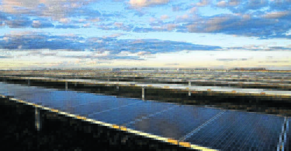 BIG SOLAR: Goldwind Australia’s White Rock Solar Farm in Glen Innes is the fifth NSW solar plant to be selected: it will receive $6 million for its 20 MW AC site. Photo: supplied