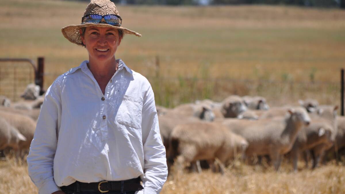 BETTER ON-FARM: Megan Brennan says she continues to use Poll Dorsets as they are consistently most profitable.
 