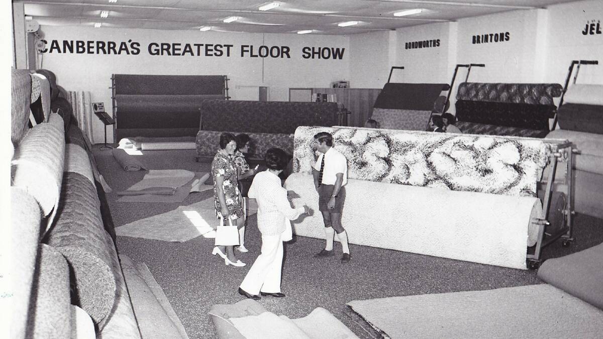 THEN: Endeavour Carpets opened its doors in Fyshwick on 10 April, 1970 and quickly became one of the biggest businesses of its type in the ACT.