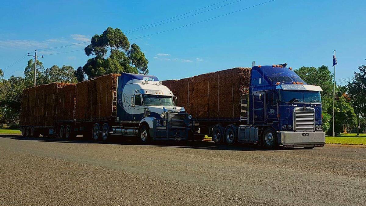 Jones Transport Yass will send trucks laden with hay to fire ravaged parts of NSW. Photo: supplied.