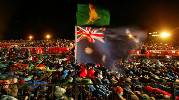 Pilgrimage: Australians now flock to Anzac Cove for the annual dawn service. Photo: Penny Bradfield