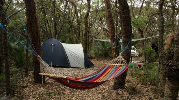 A secluded camp site at Mimosa in NSW. Photo: Kerryn Burgess 