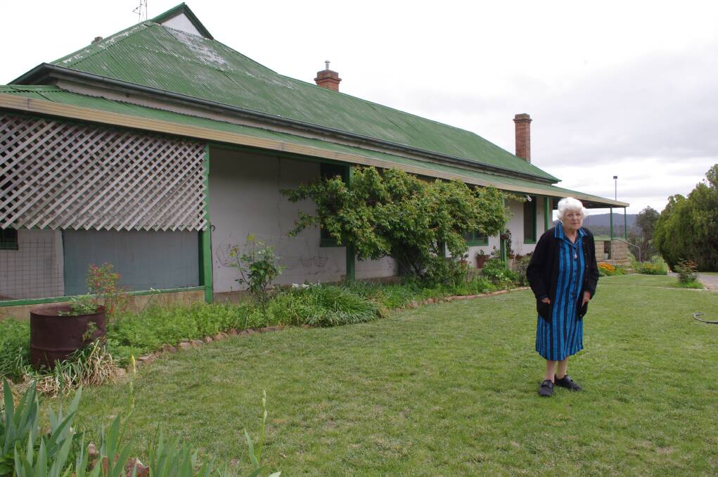 FAREWELL: Nancy Foord outside her former home since 1941, which went to auction along with the 150 acre property “Wongajong” last Saturday.