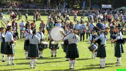 One of the band displays at Brigadoon. (Photo by Greg Locke.) 