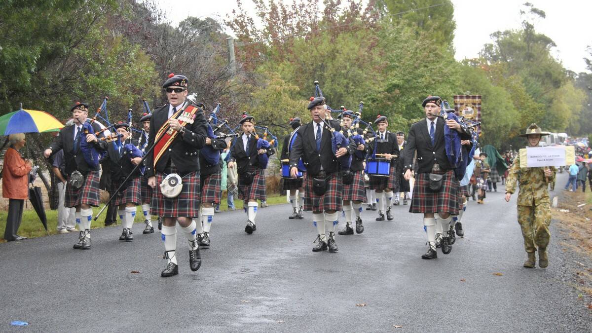 Burwood RSL Sub Branch Pipes and Drums. Photo by Megan Drapalski