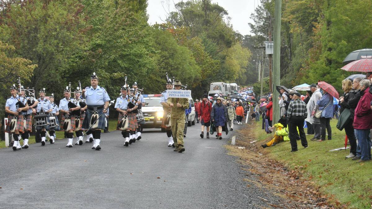 Canberra City Pipes and Drums in the parade. Photo by Megan Drapalski