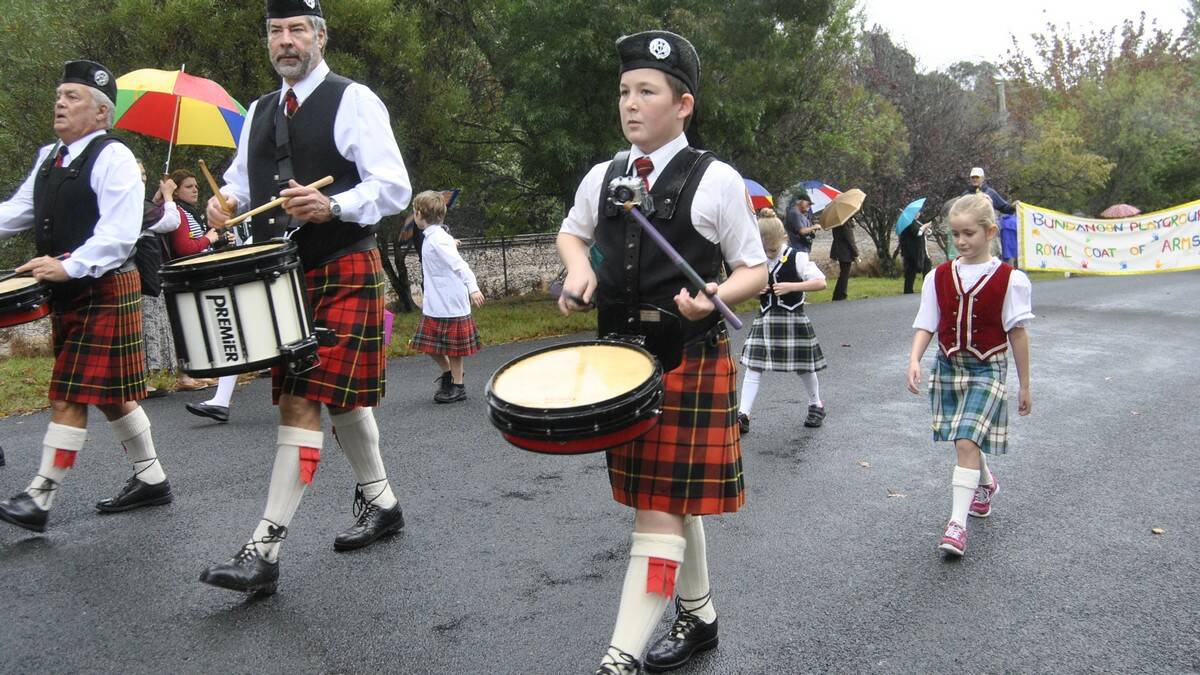 Drummers in the Illawarra Pipe Band. Photo by Megan Drapalski
