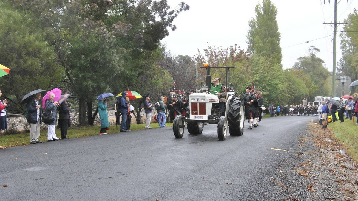 One of the tractors driven in the parade. Photo by Megan Drapalski