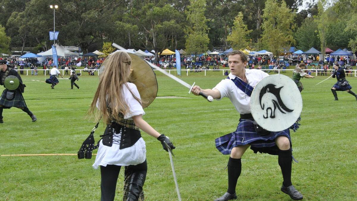 Two fighters fought to the 'death' at Brigadoon. Photo by Megan Drapalski
