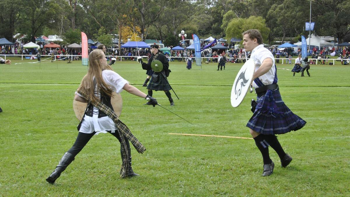 Two fighters fought to the 'death' at Brigadoon. Photo by Megan Drapalski