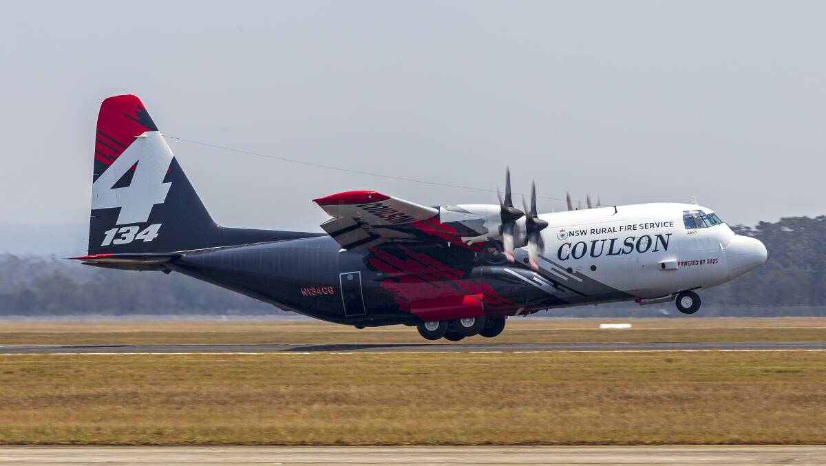 The Coulson Aviation Lockheed EC-130Q Hercules N134CG 'Zeus' that crashed on January 23, pictured here at HMAS Albatross in December 2019. Picture: Bidgee, licensed under Creative Commons 3.0