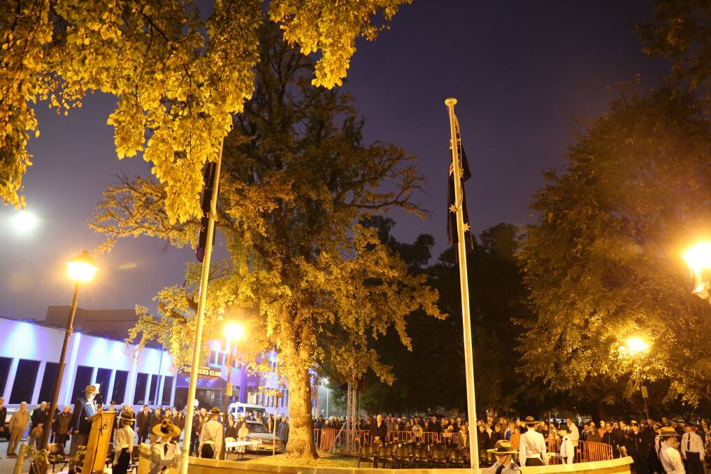 Dawn service at the Belmore Park honour roll attracted hundreds of people in 2023. Picture by Jacob McMaster.