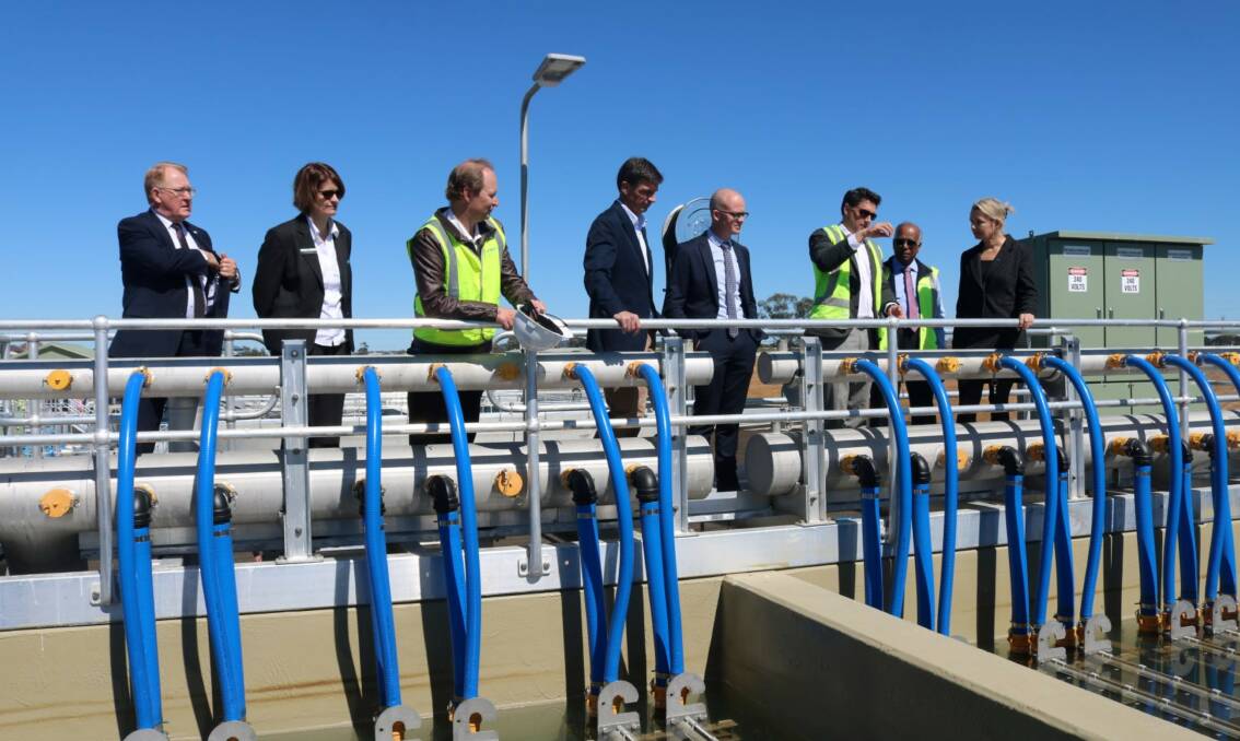 The wastewater treatment plant officially opened in September.
