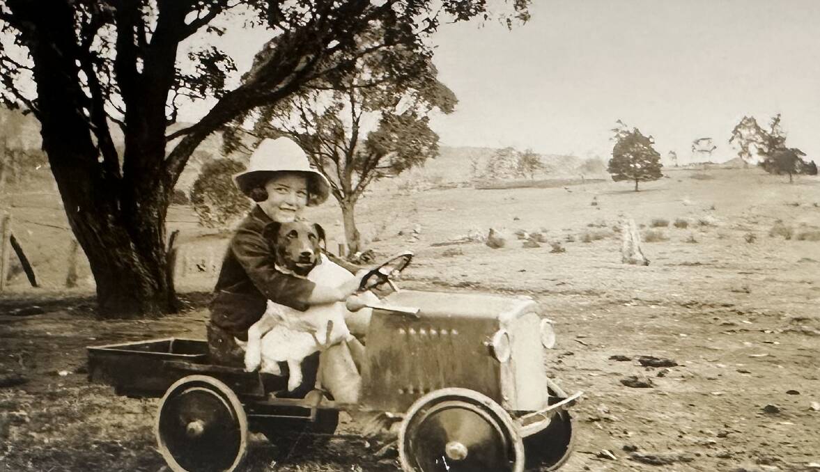 Robin Alders, later Cole, had a happy upbringing on the family property, 'Holmbrae' at Bannaby, near Taralga. Picture supplied.