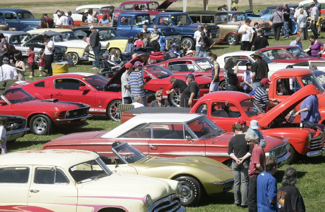 Putting them on display: Since the core purpose of a swap meet is to restore a classic vehicle, it's only logical to incorporate a car show as well. Photo: Supplied.