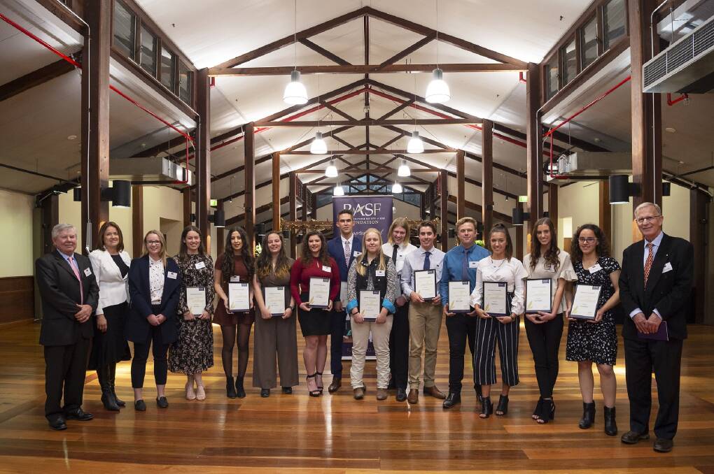 Recipients of the 2018 Royal Agricultural Society Foundation (RASF) Rural Scholarships program at a ceremony in Sydney. Photo supplied