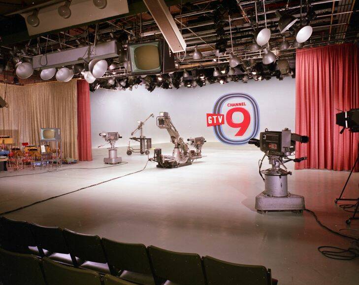 Channel Nine have shifted from their Bendigo St, Richmond, address after 53 years.  Pic shows The Channel Nine studio in 1964.  THE AGE . news . NOVEMBER 25, 2010 . pic from Channel Nine archives .